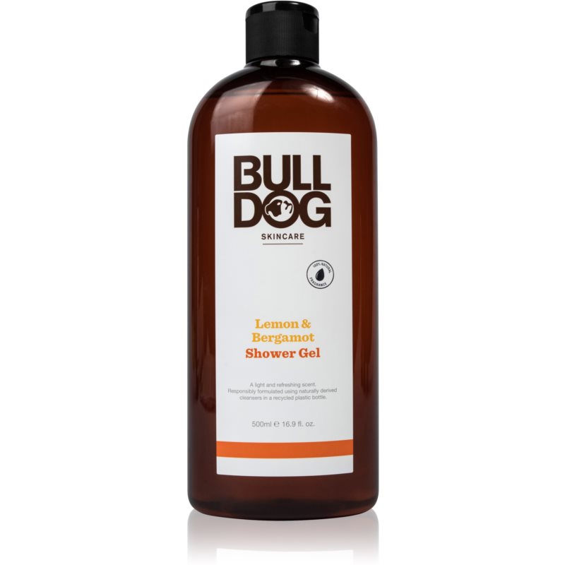 Bulldog Lemon & Bergamot Shower Gel kūno prausiklis vyrams 500 ml