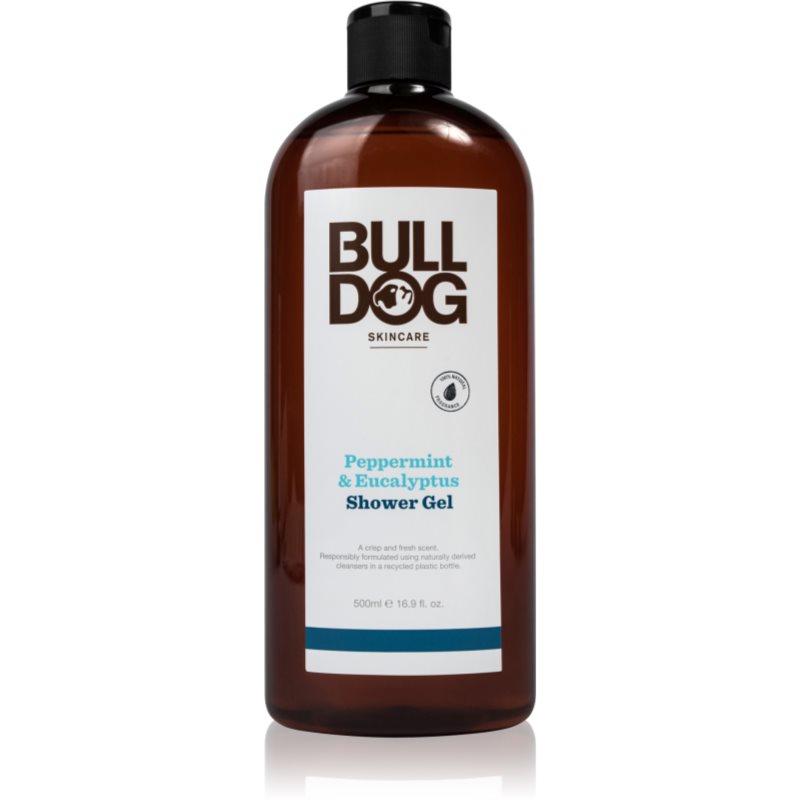 Bulldog Peppermint & Eucalyptus Shower Gel kūno prausiklis vyrams 500 ml