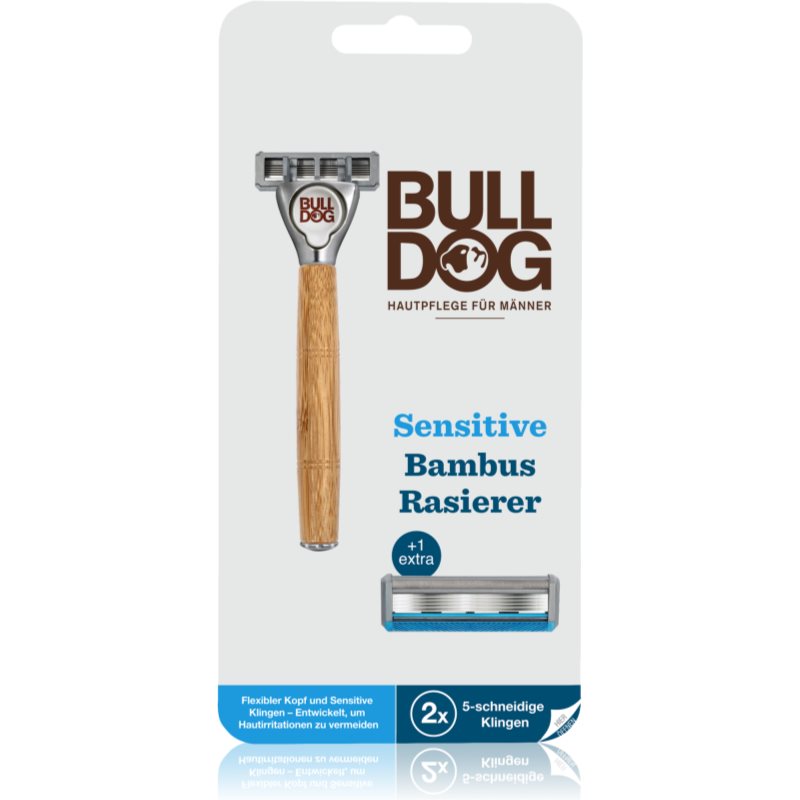Bulldog Sensitive Bamboo Razor And Spare бритва + змінні головки