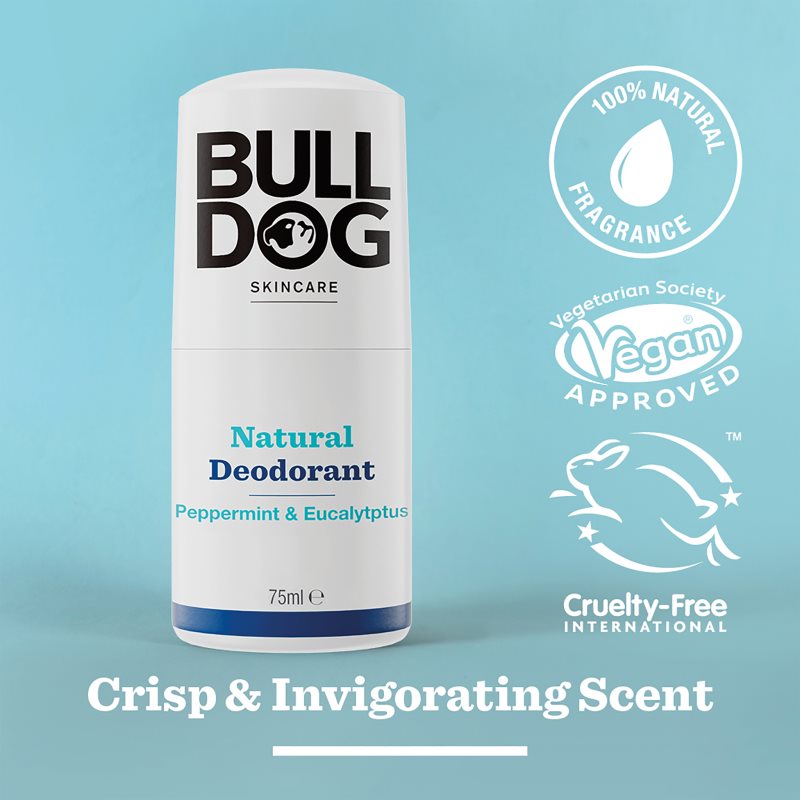 Bulldog Peppermint & Eucalyptus Deodorant Déodorant Roll-on 75 Ml