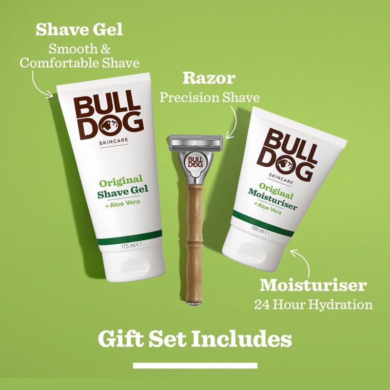 Bulldog Original Expert Shave Set Coffret Cadeau Rasage