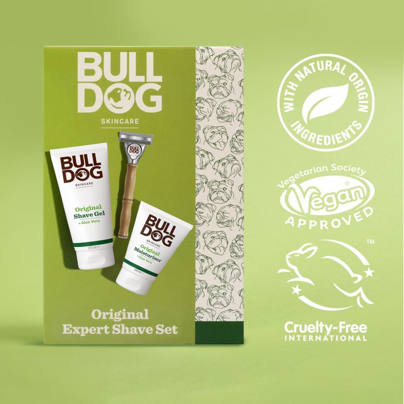 Bulldog Original Expert Shave Set Coffret Cadeau Rasage