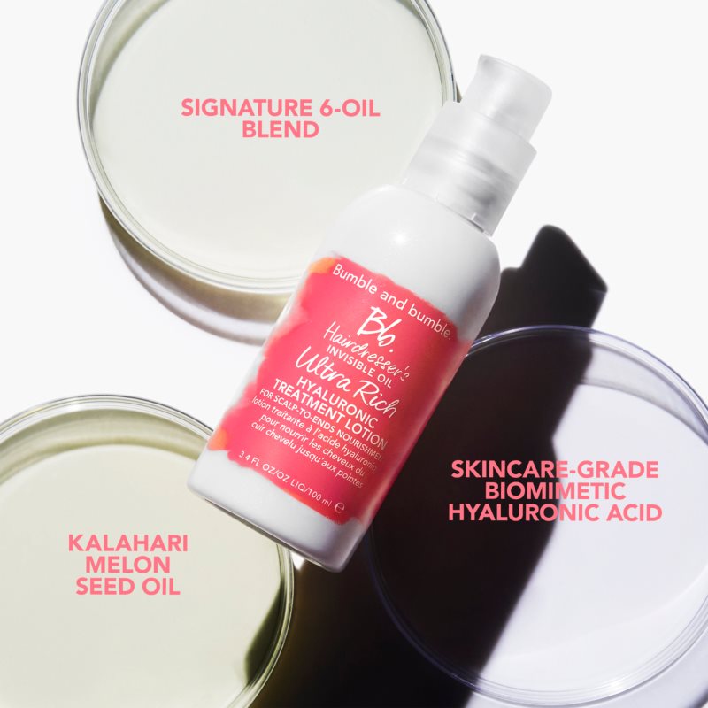 Bumble And Bumble Hairdresser's Invisible Oil Ultra Rich Hyaluronic Treatment Lotion Leave-in Moisturising Treatment With Hyaluronic Acid 100 Ml