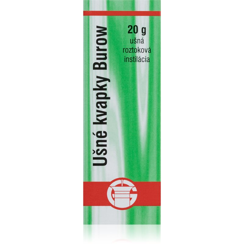 Burow Burow Ušné kvapky podporný prípravok pri akútnom zápale stredného ucha 20 g