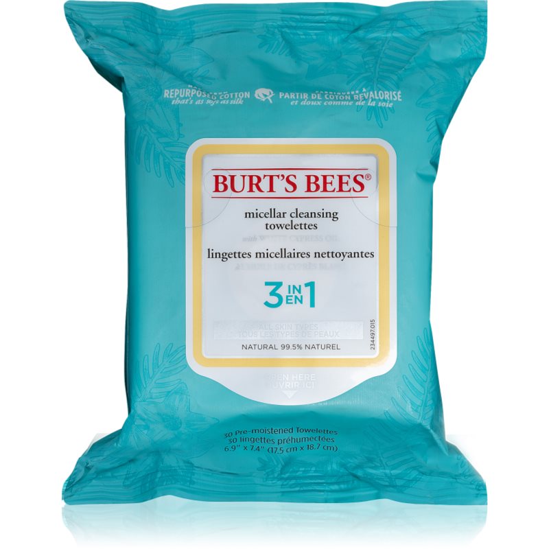 

Burt’s Bees White Cipress Oil міцелярні серветки для зняття макіяжу 3в1