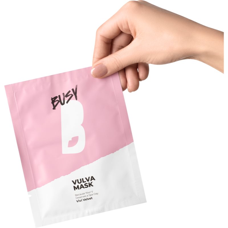 BusyB Vivi Velvet Vulva Mask maska na intimní partie 1 ks (obrázek 3)