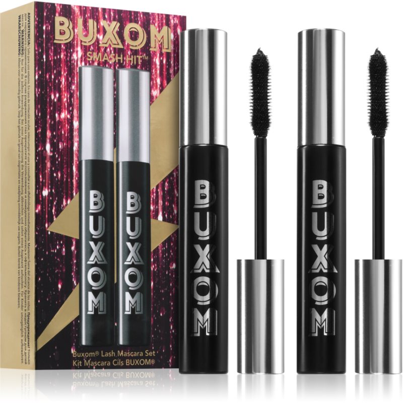 Buxom LASH MASCARA SET objemová a prodlužující řasenka 2x2 ml