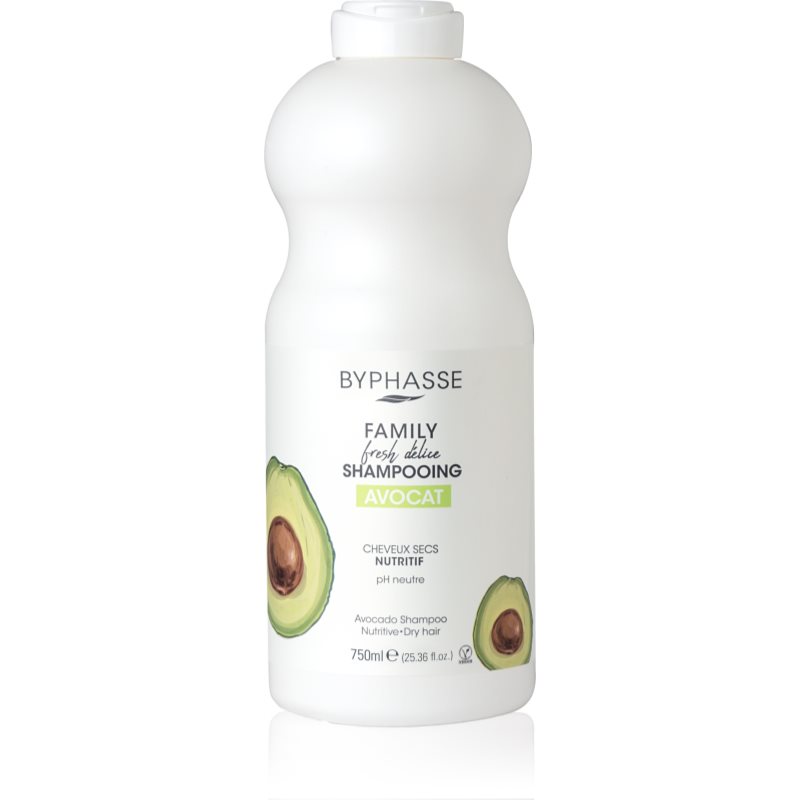 BYPHASSE Avocado šampon pro suché vlasy 750 ml