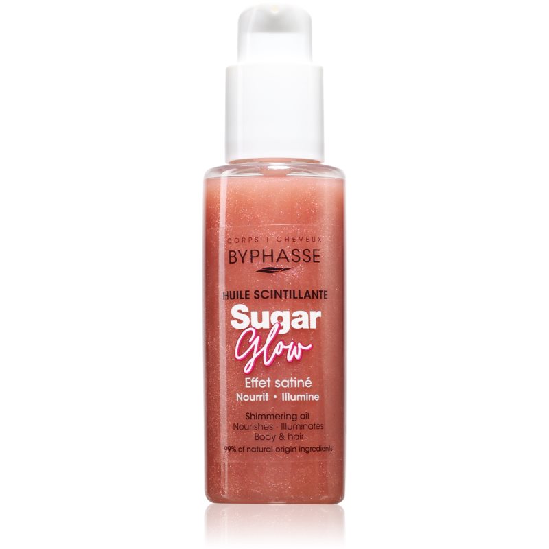 BYPHASSE Sugar Glow Glitzeröl Für Körper und Haar 100 ml