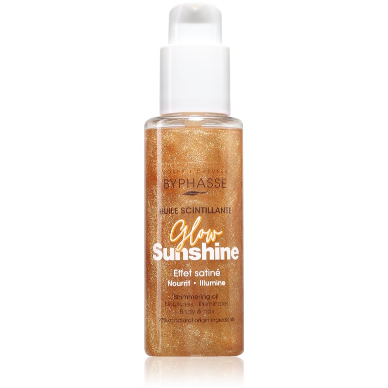 BYPHASSE Glow Sunshine Glitzeröl Für Körper und Haar 100 ml
