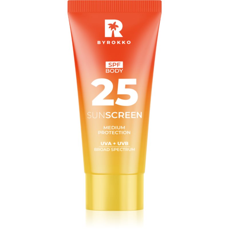 BYROKKO Body Sunscreen opalovací krém na tělo SPF 25 150 ml