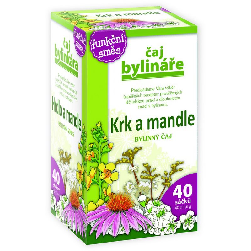 Čaj bylinkára Krk a mandle bylinný čaj 40x1,6 g