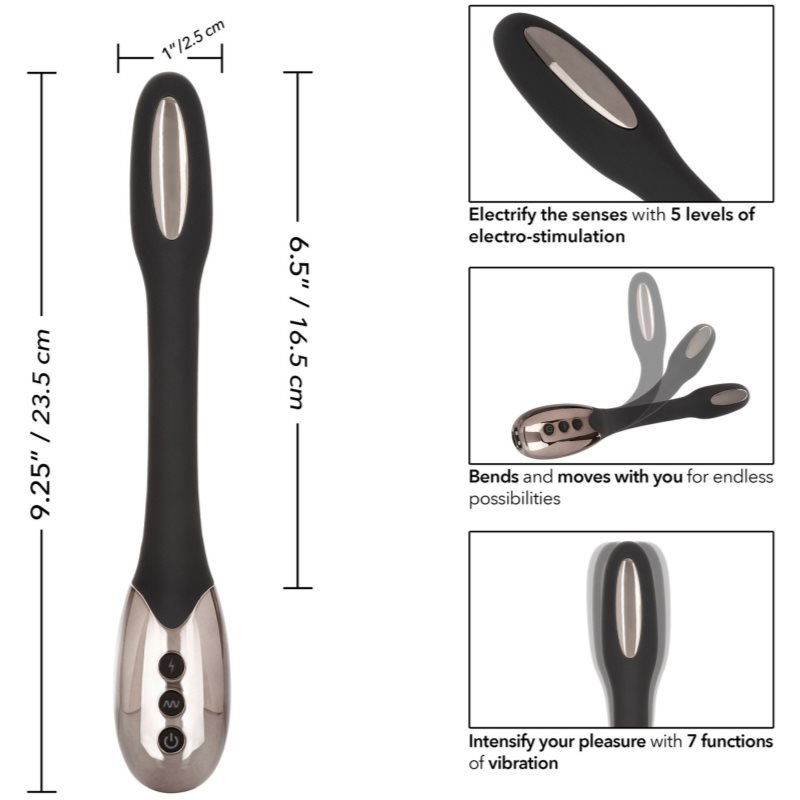 California Exotic Volt Electro Spark E-Stim Vibrator Vibreur 23 Cm