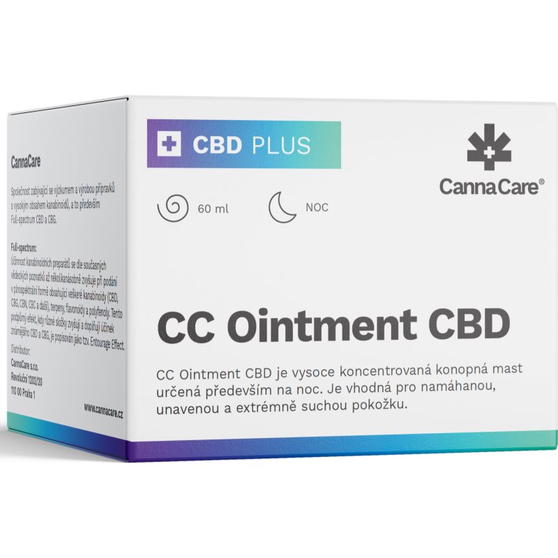 CannaCare CBD PLUS CC Ointment CBD kanapių tepalas 60 ml