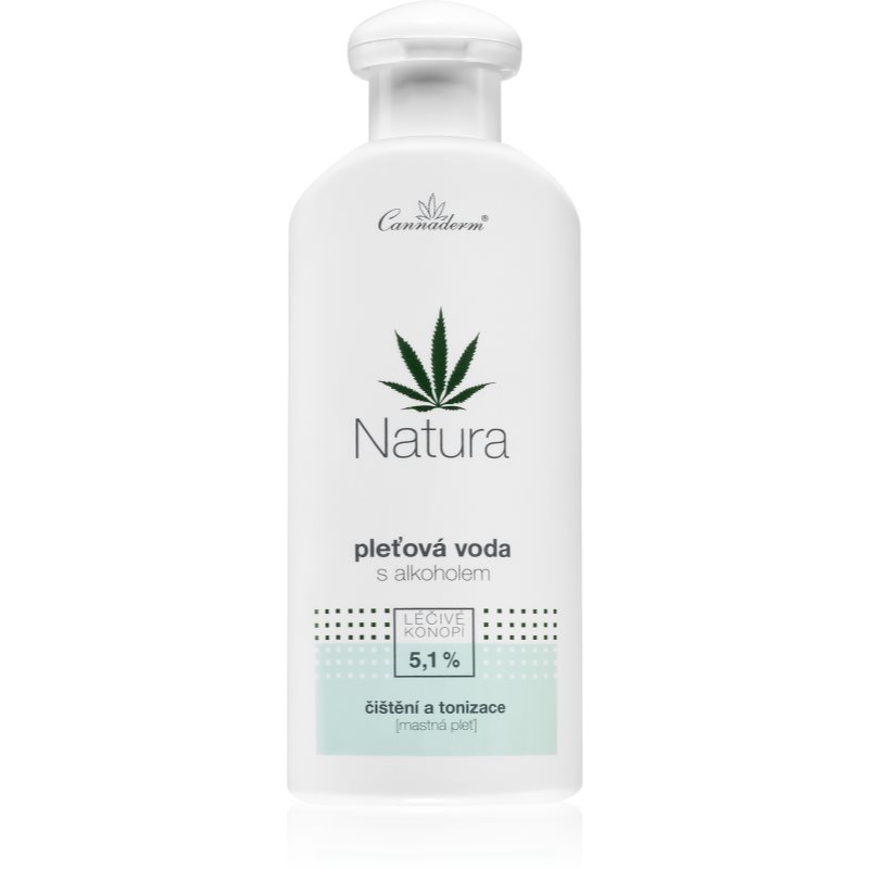 Cannaderm Natura Face Tonic For Oily Skin Astringent Lotion With Hemp Oil 200 Ml