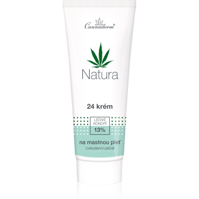 Cannaderm Natura Cream for Oily Skin денний та нічний крем для жирної шкіри 75 гр