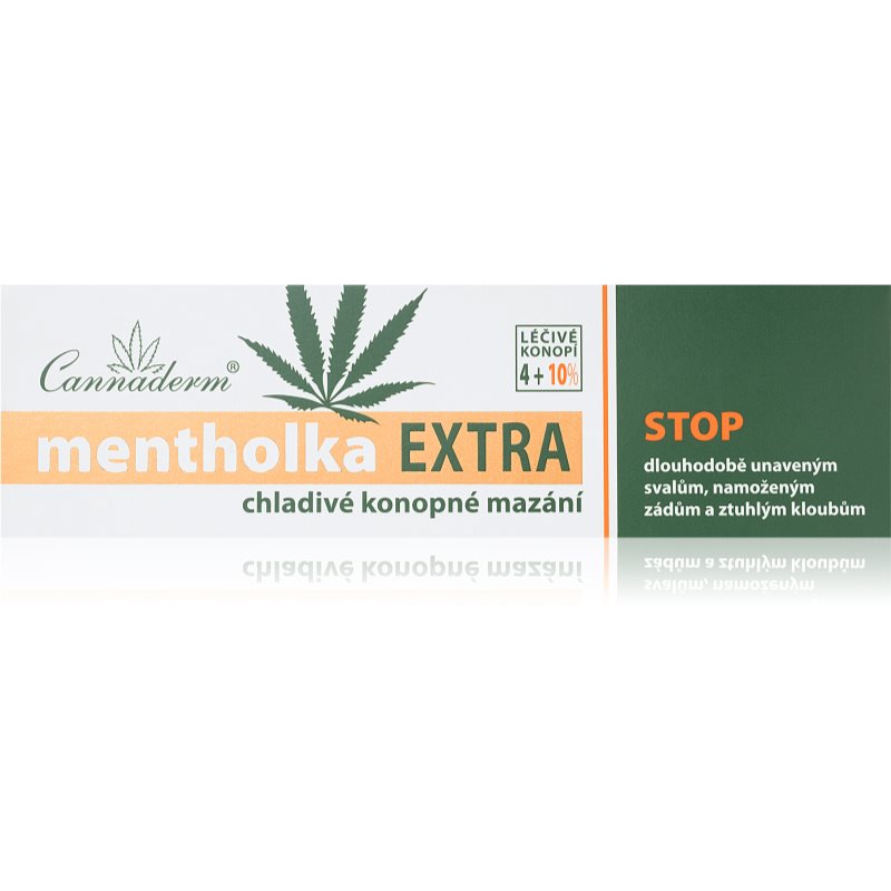 Cannaderm Mentholka EXTRA cannabis joint and muscles treatment vėsinamasis gelis su pluoštinėmis kanapėmis ir mentoliu sąnarių sąstingio ir skausmo ma