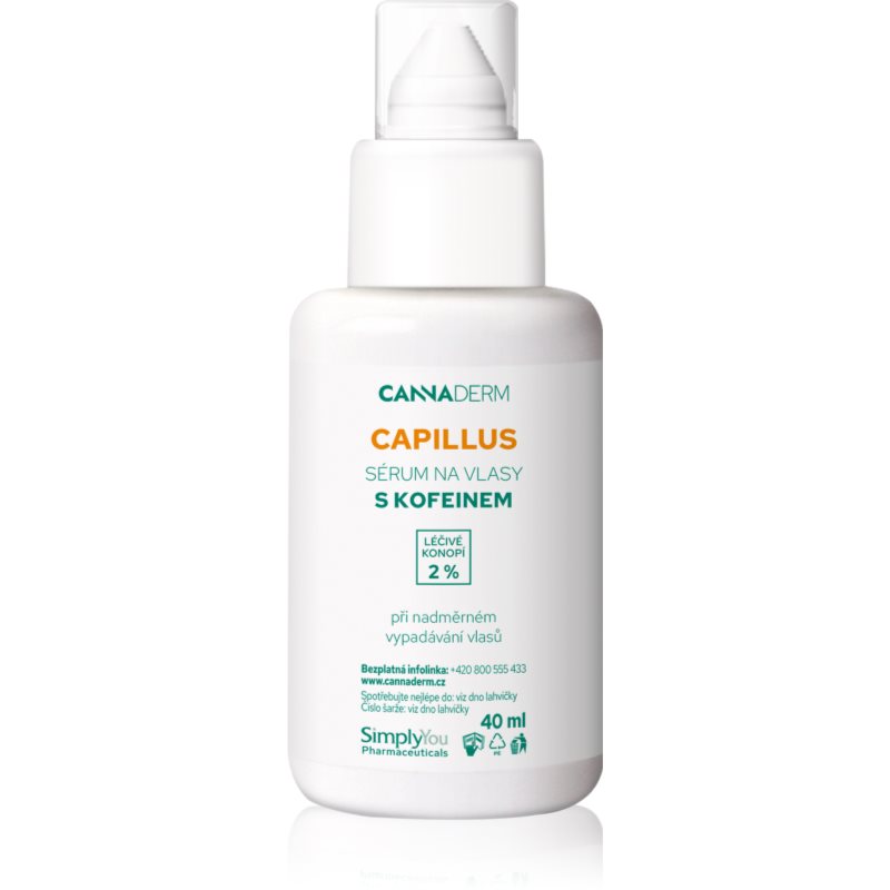 Cannaderm Capillus Caffeine hair serum siero per capelli con caffeina 40 ml