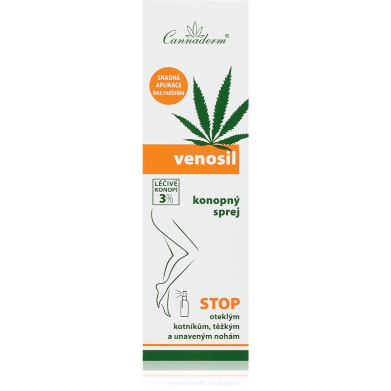 Cannaderm Venosil Cannabis Spray Cпрей для ніг з активним канабісом 150 мл