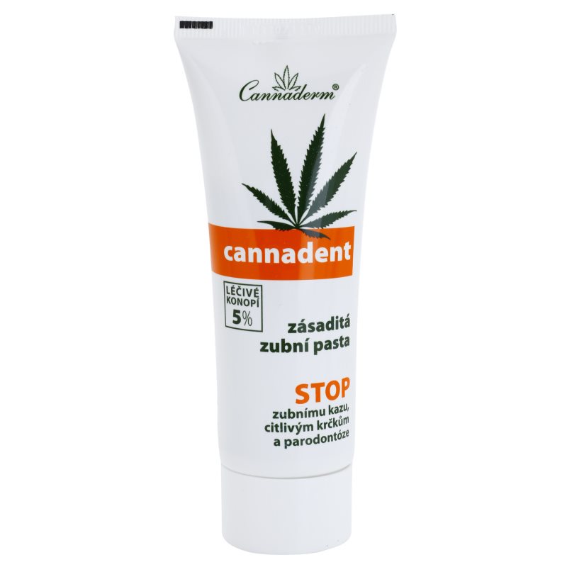

Cannaderm Cannadent Alkaline toothpaste зубна паста на основі лікарських рослин з конопляною олією