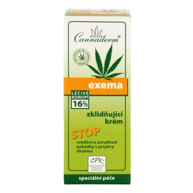 Cannaderm Exema Calming Cream Soothing Cream With Hemp Oil 50 G