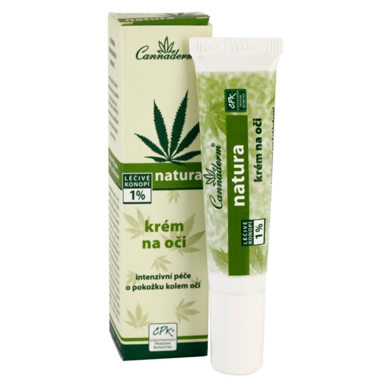 Cannaderm Natura Eye Cream Extra Nourishing Eye Cream With Hemp Oil 15 Ml