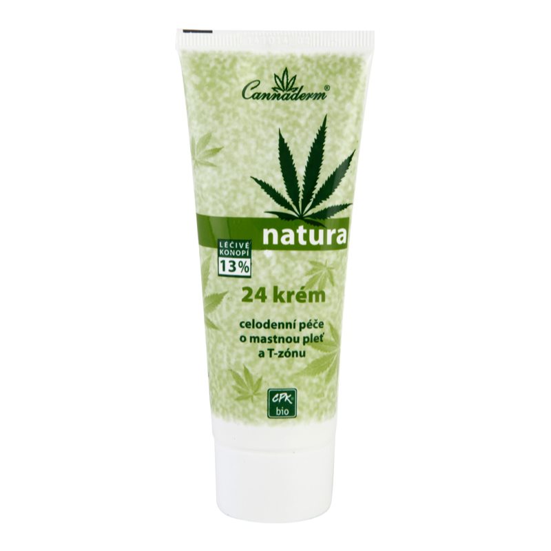 Cannaderm Natura Cream for Oily Skin dieninis ir naktinis kremas riebiai odai 75 g