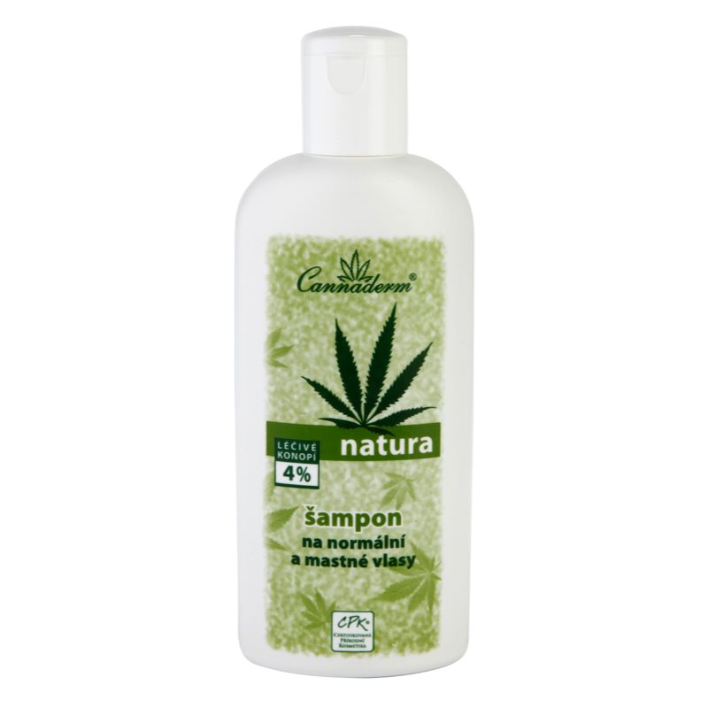 E-shop Cannaderm Natura Šampon pro normální a mastné vlasy šampon s konopným olejem 200 ml
