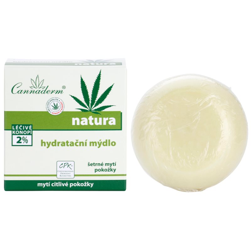 Cannaderm Natura Moisturizing Soap PH 5.5 Moisturising Soap With Hemp Oil 100 G