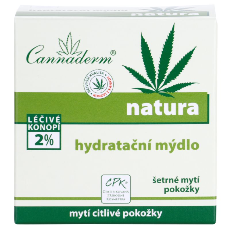Cannaderm Natura Moisturizing Soap PH 5.5 зволожуюче мило з конопляною олією 100 гр