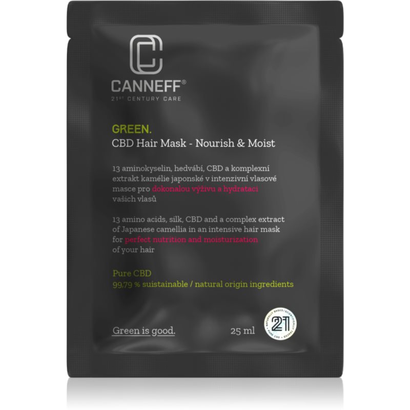 Canneff Green CBD Hair Mask regenerační a hydratační maska na vlasy 25 ml