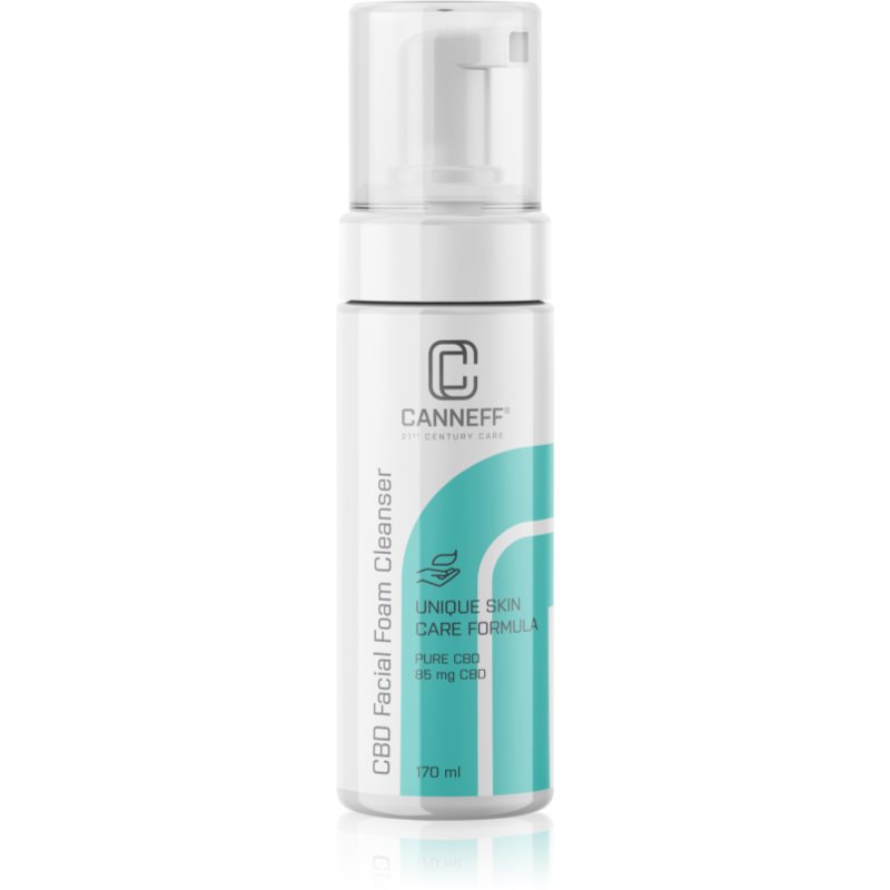 Canneff Balance CBD Facial Foam Cleanser drėkinamosios valomosios putos su kanapių aliejumi 170 ml