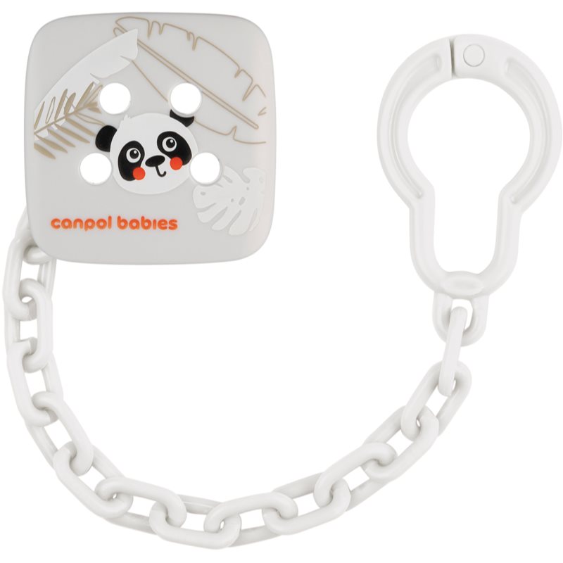 Canpol babies BabiesBoo Soothers Holder řetízek na dudlík Panda 1 ks