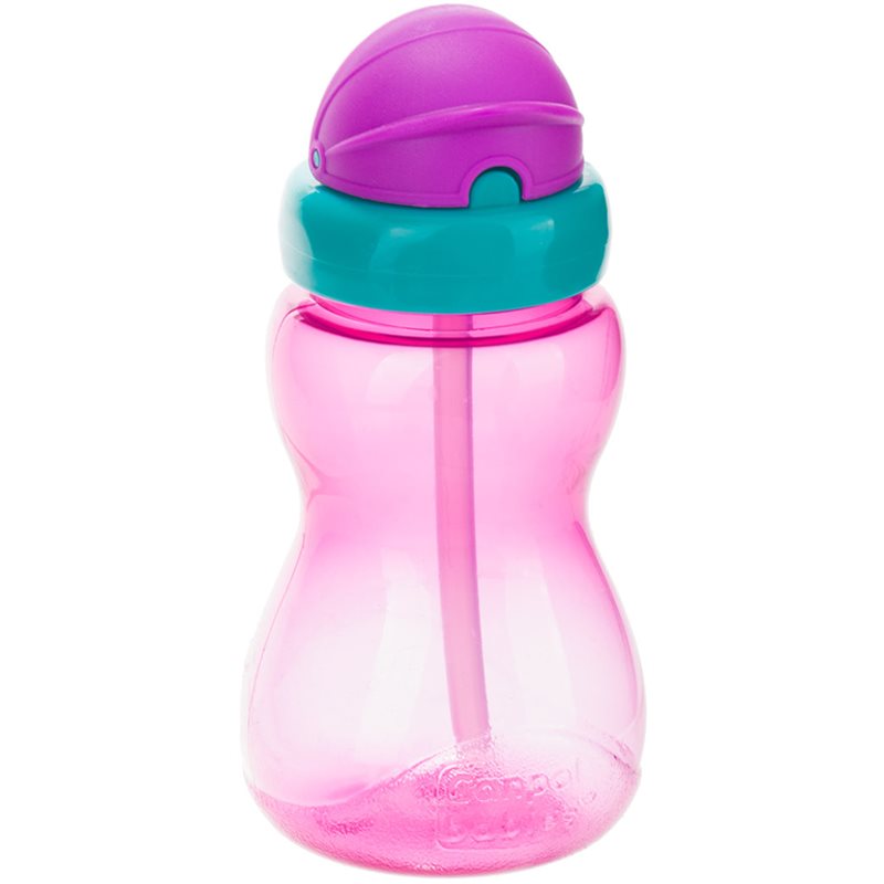 Canpol Babies Sport Cup дитяча пляшечка з трубочкою 12m+ Pink 270 мл