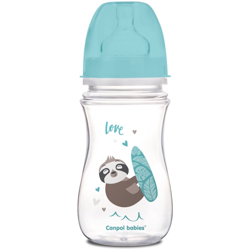 Canpol babies Exotic Animals kūdikių buteliukas Blue 240 ml