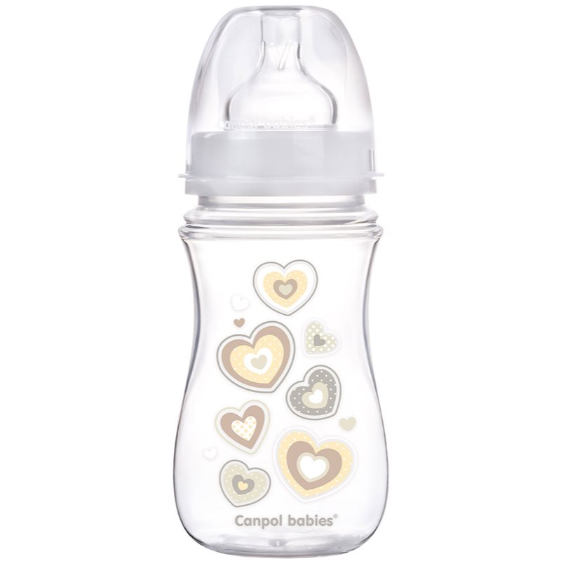 Canpol Babies Newborn Baby Baby Bottle 3m+ Beige 240 Ml