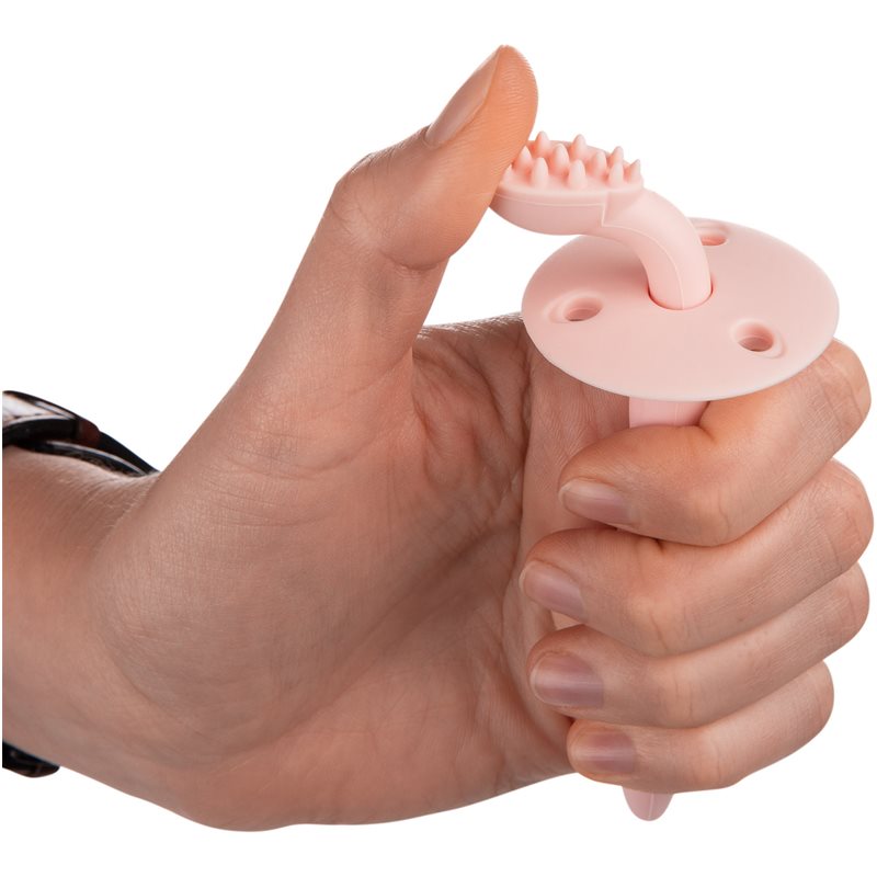 Canpol Babies Hygiene силіконова зубна щітка 0m+ Pink 1 кс