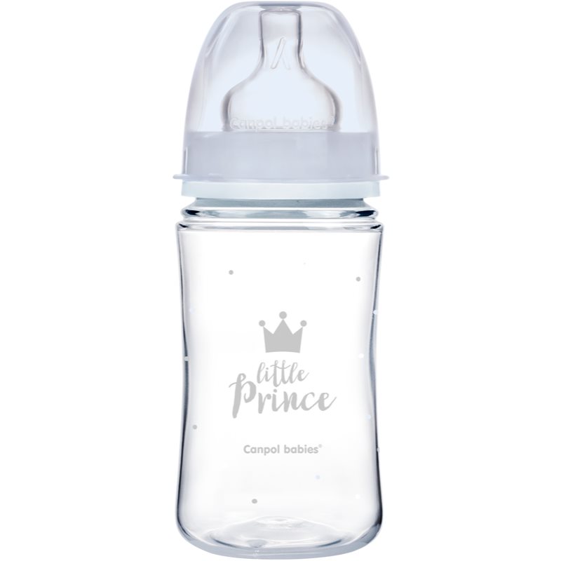 Canpol babies Royal Baby baby bottle 3m+ Blue 240 ml
