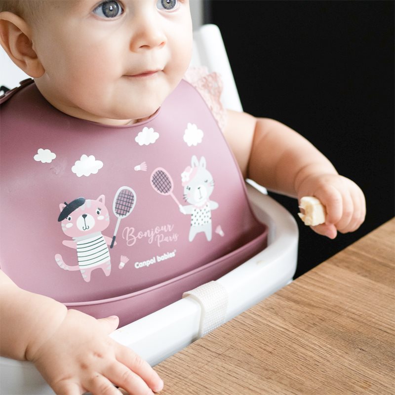 Canpol Babies Bonjour Paris Bibs нагрудник Pink 1 кс