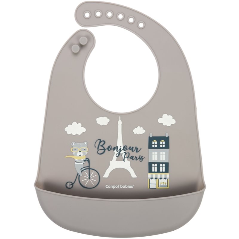 Canpol Babies babies Bonjour Paris Bibs haklapp Beige 1 st. unisex