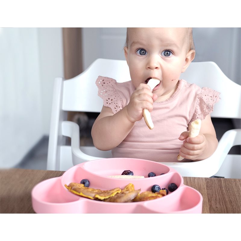 Canpol Babies Suction Plate Bear секційна тарілка з присоскою Pink 500 мл