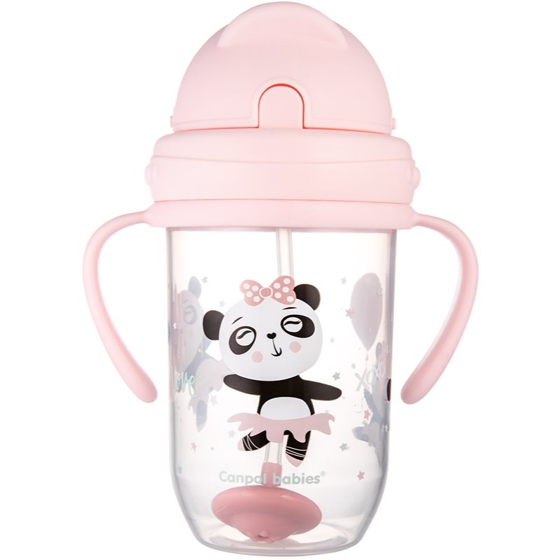 canpol babies Exotic Animals Cup With Straw hrnek s brčkem 270 ml