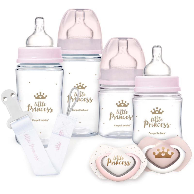 canpol babies Royal Baby Set ajándékszett gyermekeknek születéstől kezdődően Pink 1 db