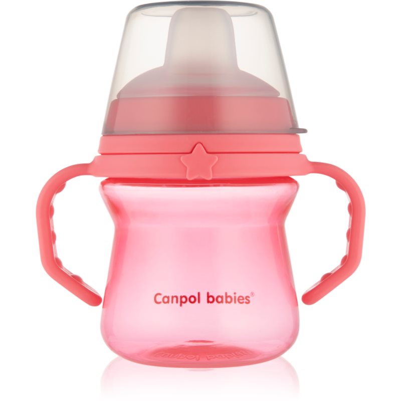 canpol babies FirstCup 150 ml hrnček Pink 6m+ 150 ml
