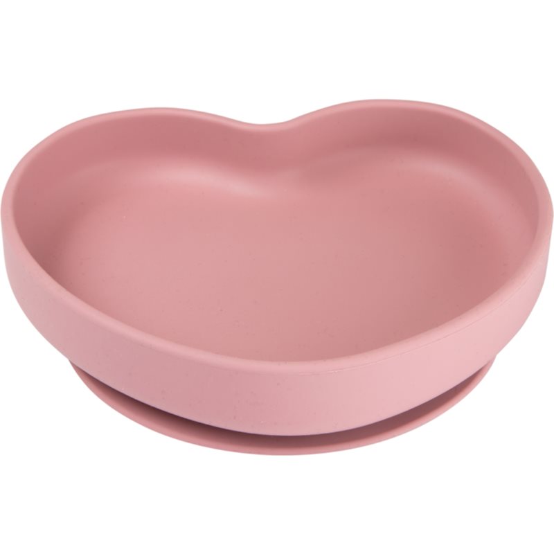 E-shop canpol babies Heart talíř s přísavkou Pink 1 ks