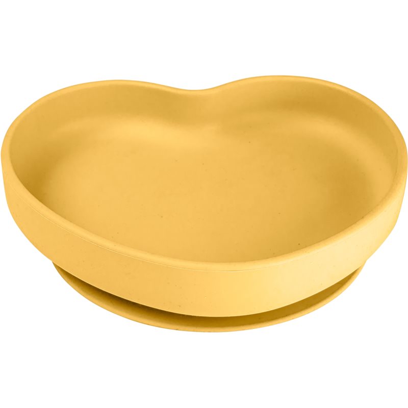 Canpol Babies Heart Plate With Suction Cup Yellow 1 Pc