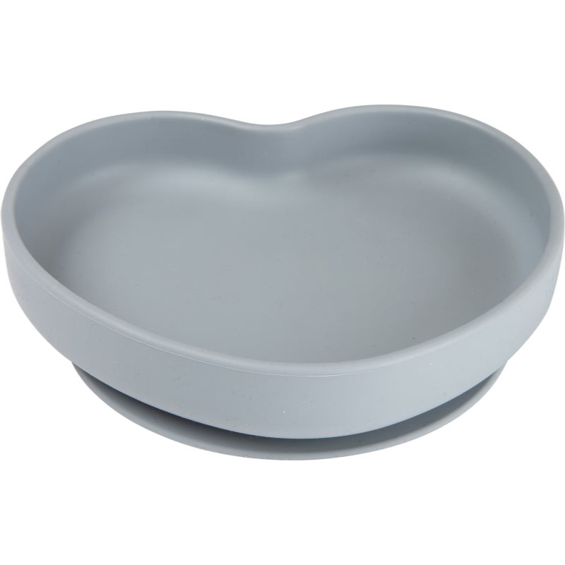 Canpol Babies Heart Plate With Suction Cup Grey 1 Pc