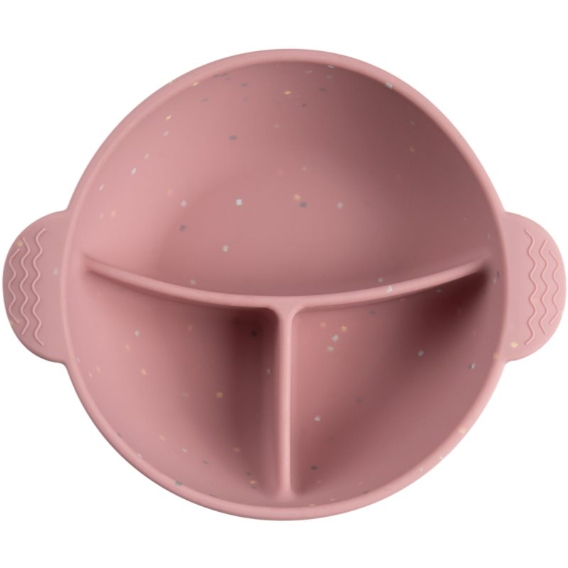 Canpol Babies Dots силіконова миска з присоскою Pink 360 мл