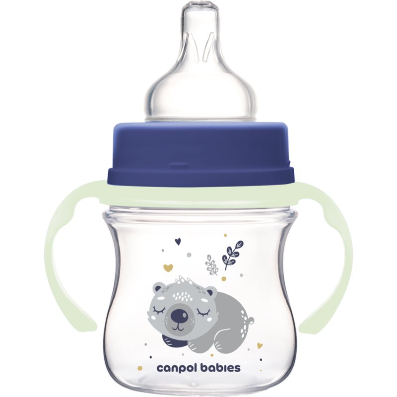 Canpol Babies EasyStart Sleepy Koala 120 Ml Baby Bottle 0 M+ Blue 120 Ml