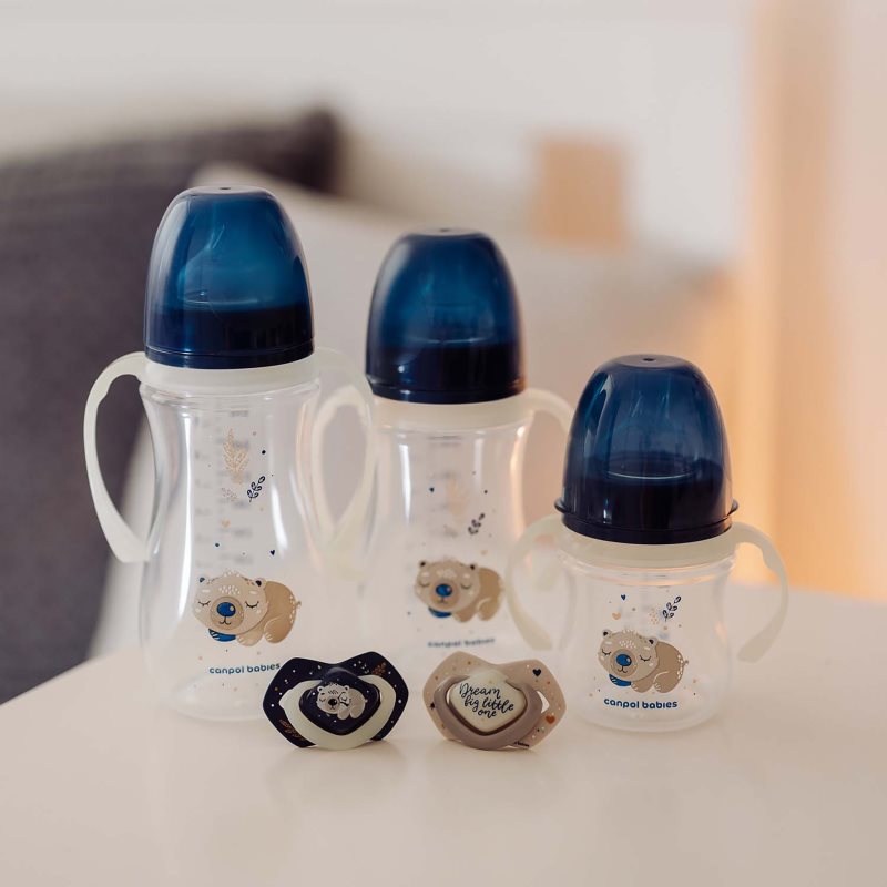 Canpol Babies EasyStart Sleepy Koala 120 Ml Baby Bottle 0 M+ Blue 120 Ml